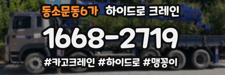 동소문동6가 하이드로 크레인