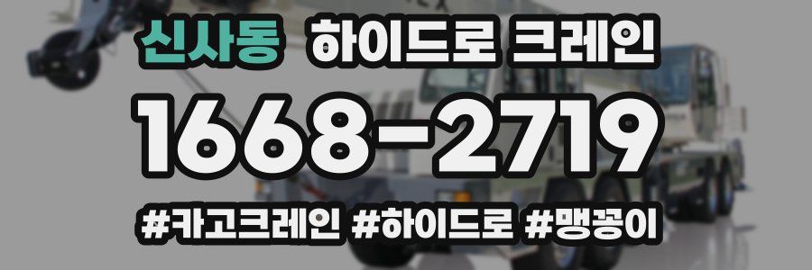 신사동 하이드로 크레인