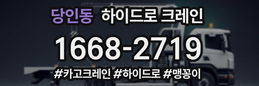 당인동 하이드로 크레인