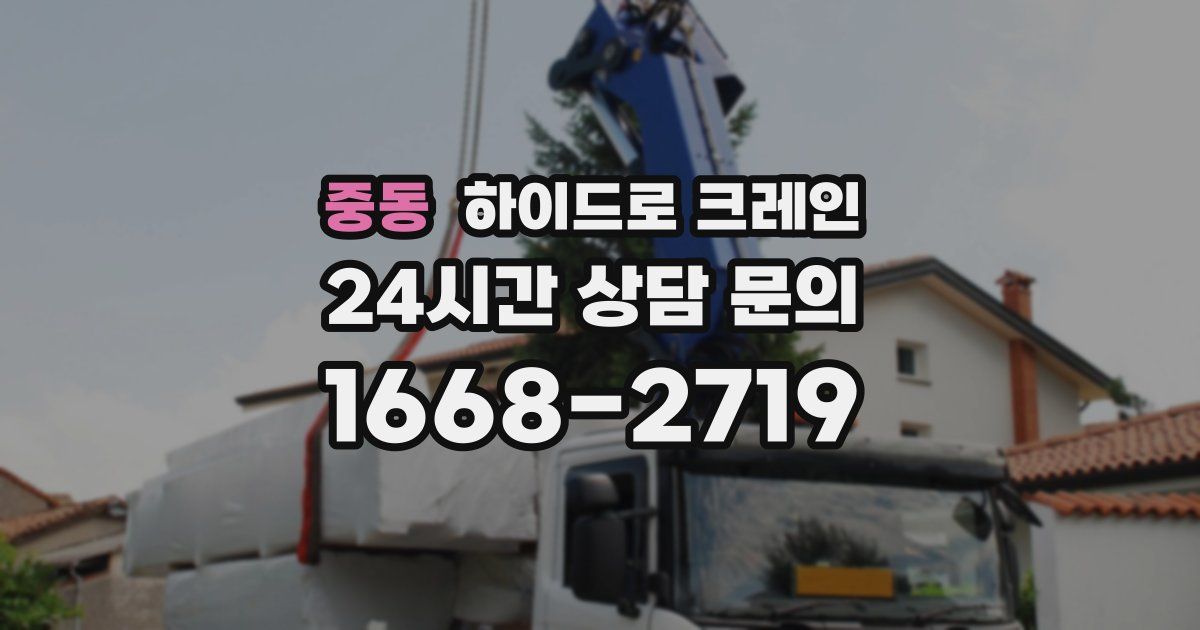 중동 하이드로 크레인