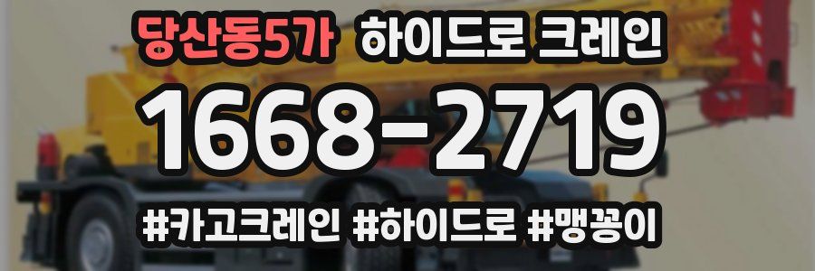 당산동5가 하이드로 크레인