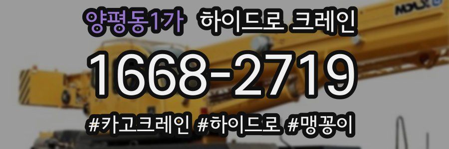 양평동1가 하이드로 크레인