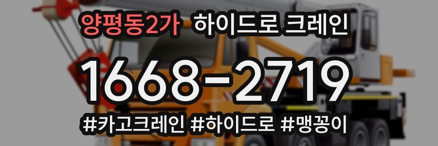 양평동2가 하이드로 크레인