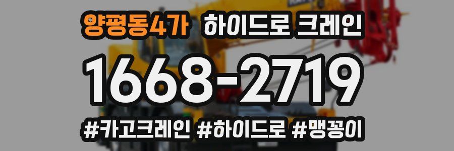양평동4가 하이드로 크레인