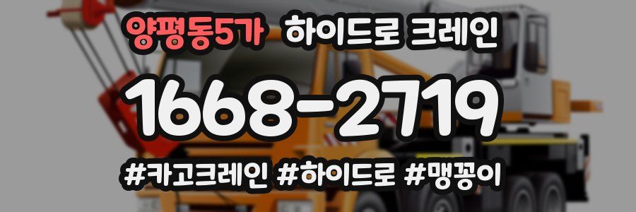양평동5가 하이드로 크레인