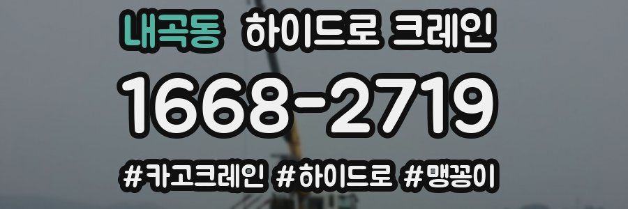 내곡동 하이드로 크레인