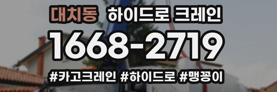 대치동 하이드로 크레인
