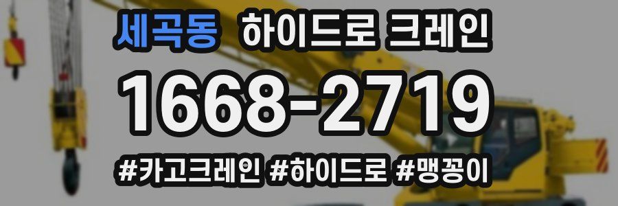 세곡동 하이드로 크레인