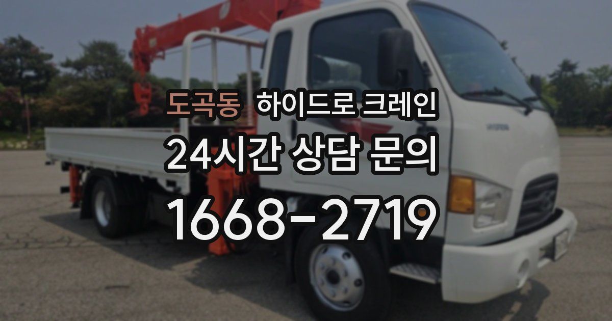 도곡동 하이드로 크레인