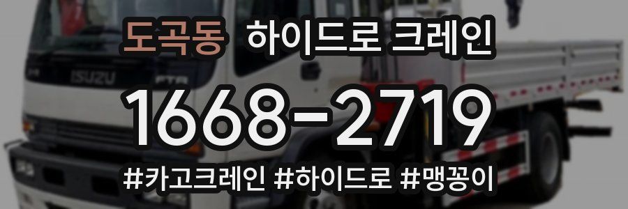 도곡동 하이드로 크레인