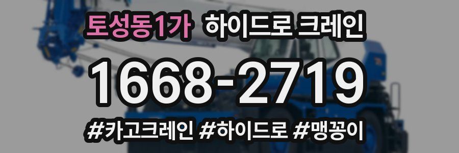 토성동1가 하이드로 크레인
