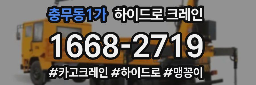 충무동1가 하이드로 크레인
