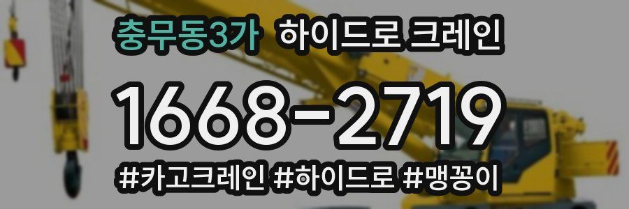 충무동3가 하이드로 크레인