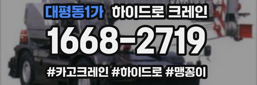 대평동1가 하이드로 크레인