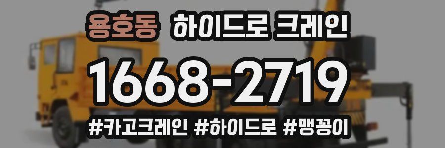 용호동 하이드로 크레인