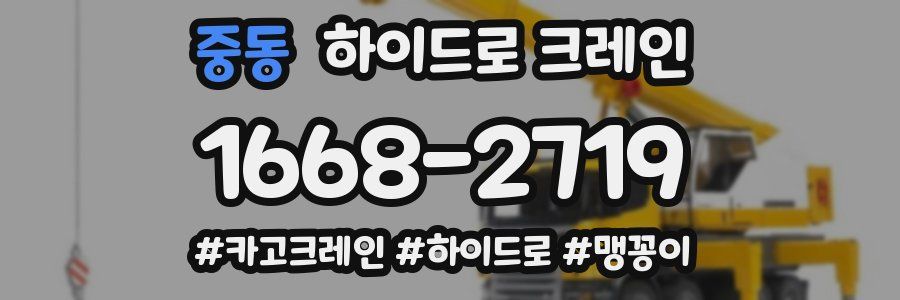 중동 하이드로 크레인