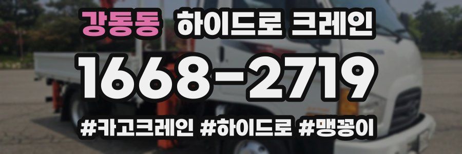 강동동 하이드로 크레인