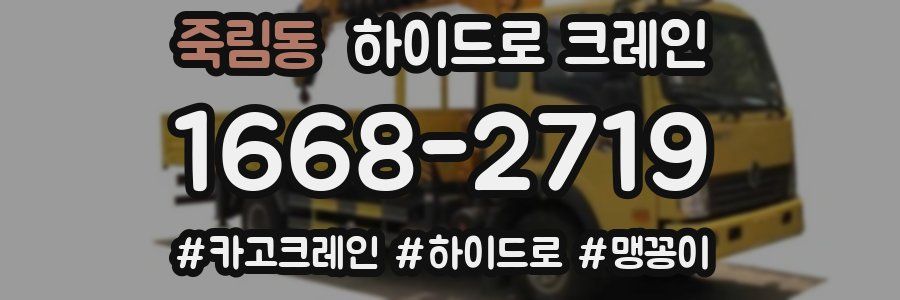 죽림동 하이드로 크레인