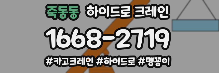 죽동동 하이드로 크레인