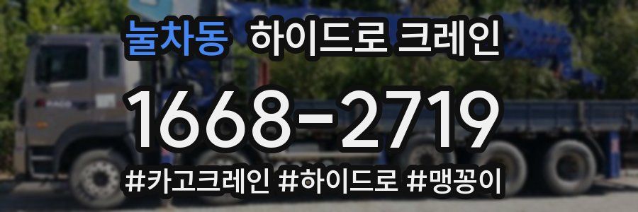 눌차동 하이드로 크레인