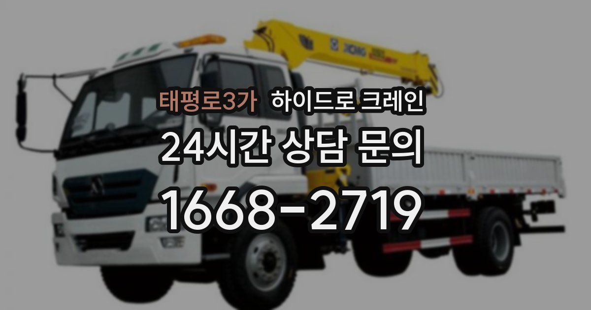 태평로3가 하이드로 크레인