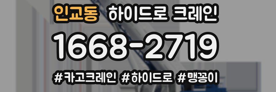 인교동 하이드로 크레인