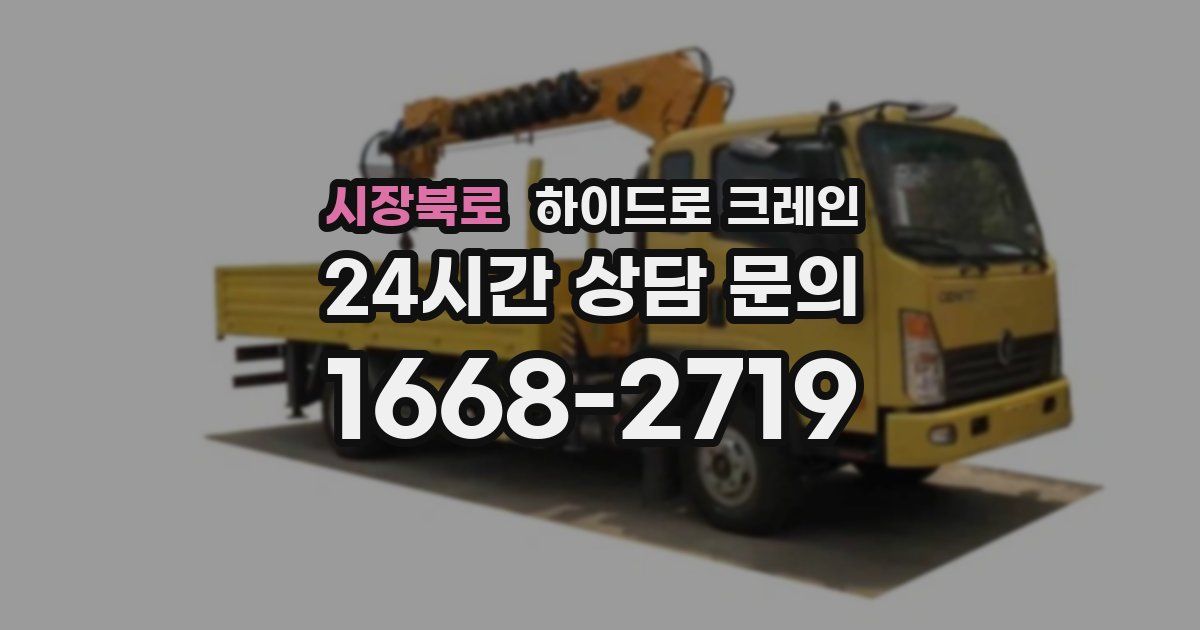 시장북로 하이드로 크레인