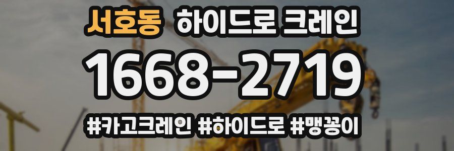 서호동 하이드로 크레인