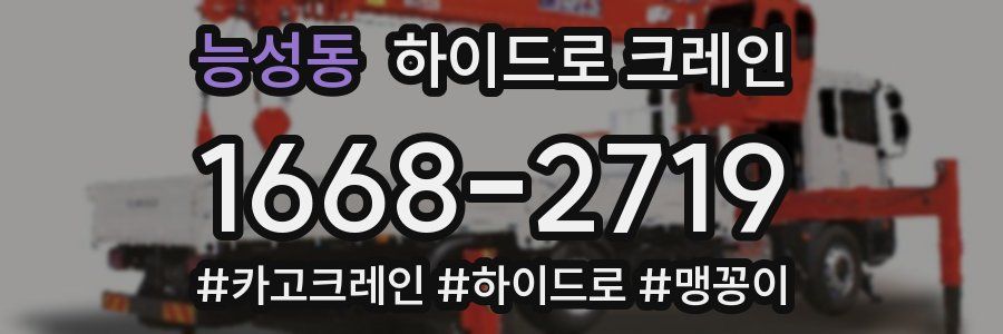 능성동 하이드로 크레인