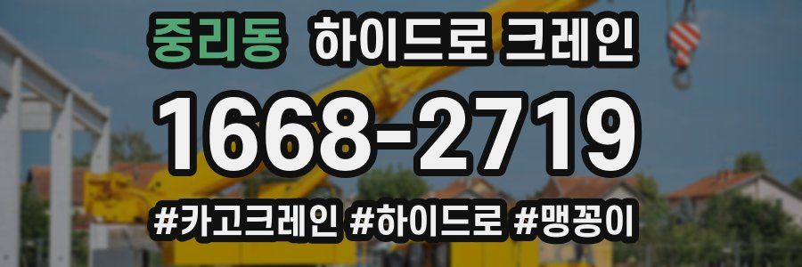 중리동 하이드로 크레인