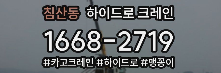 침산동 하이드로 크레인