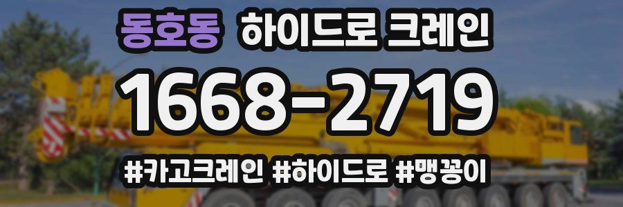 동호동 하이드로 크레인