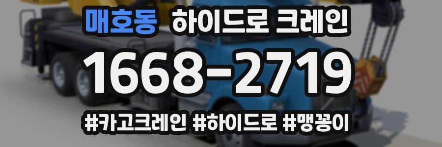 매호동 하이드로 크레인