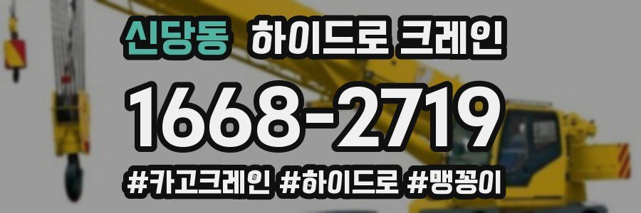 신당동 하이드로 크레인