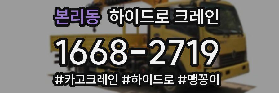 본리동 하이드로 크레인