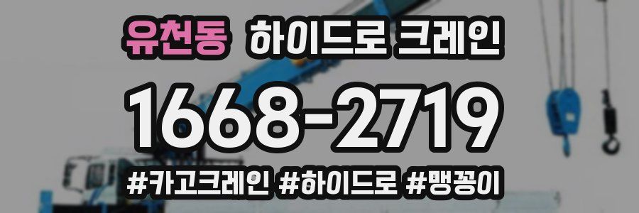 유천동 하이드로 크레인