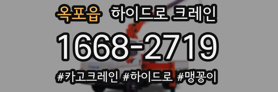 옥포읍 하이드로 크레인