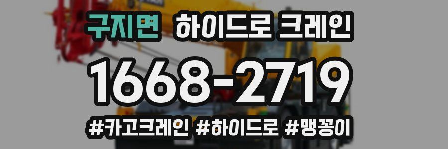 구지면 하이드로 크레인