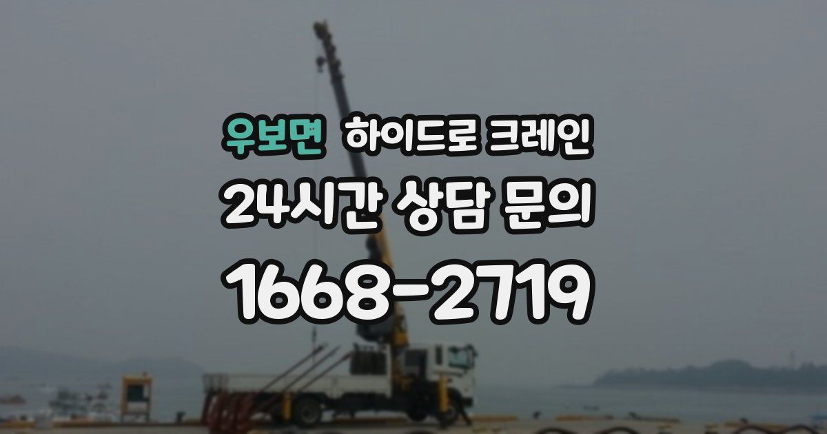 우보면 하이드로 크레인