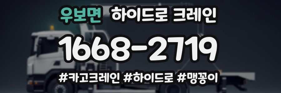 우보면 하이드로 크레인