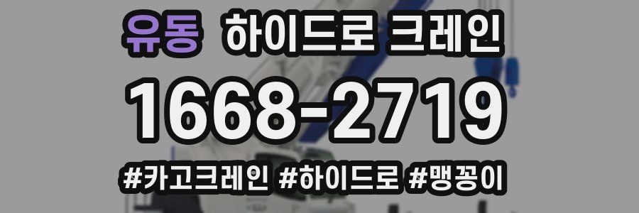 유동 하이드로 크레인