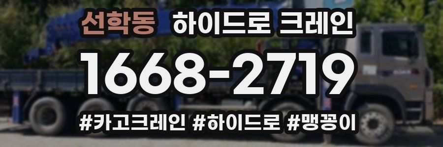 선학동 하이드로 크레인