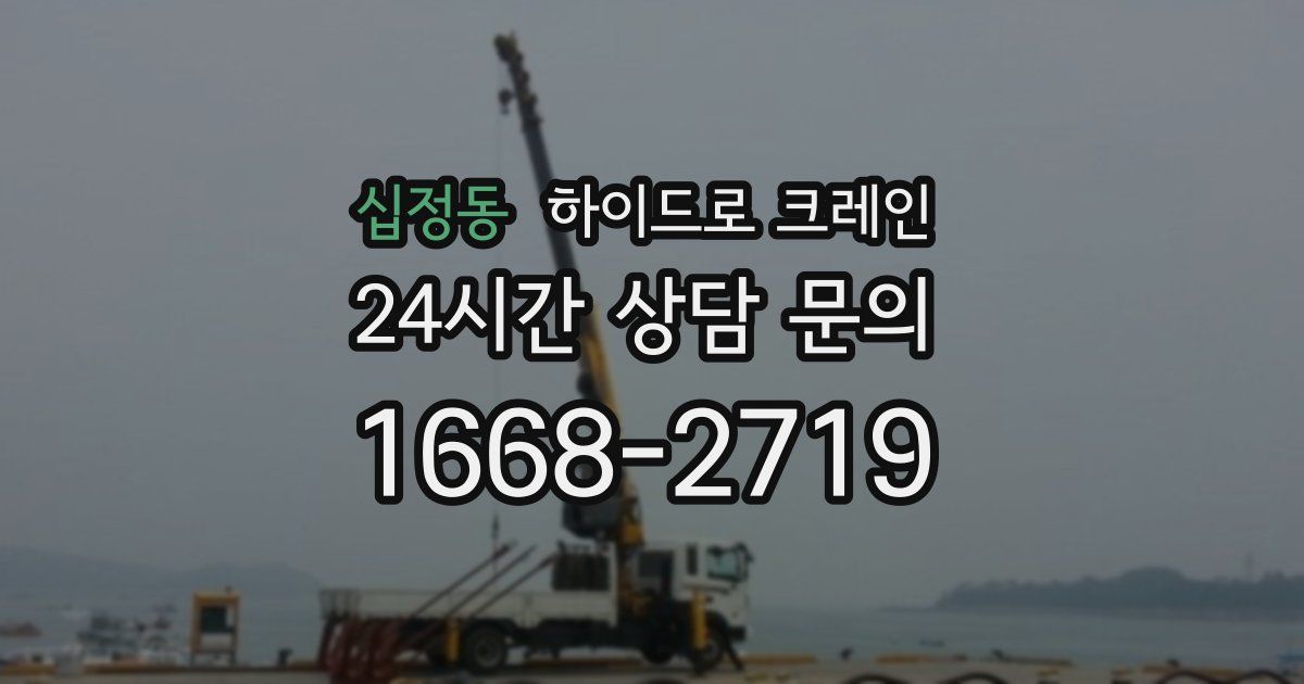 십정동 하이드로 크레인