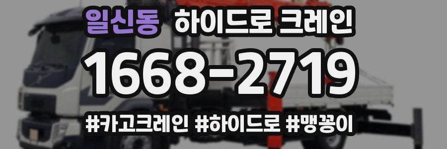 일신동 하이드로 크레인