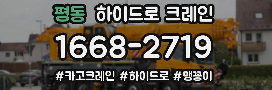 평동 하이드로 크레인