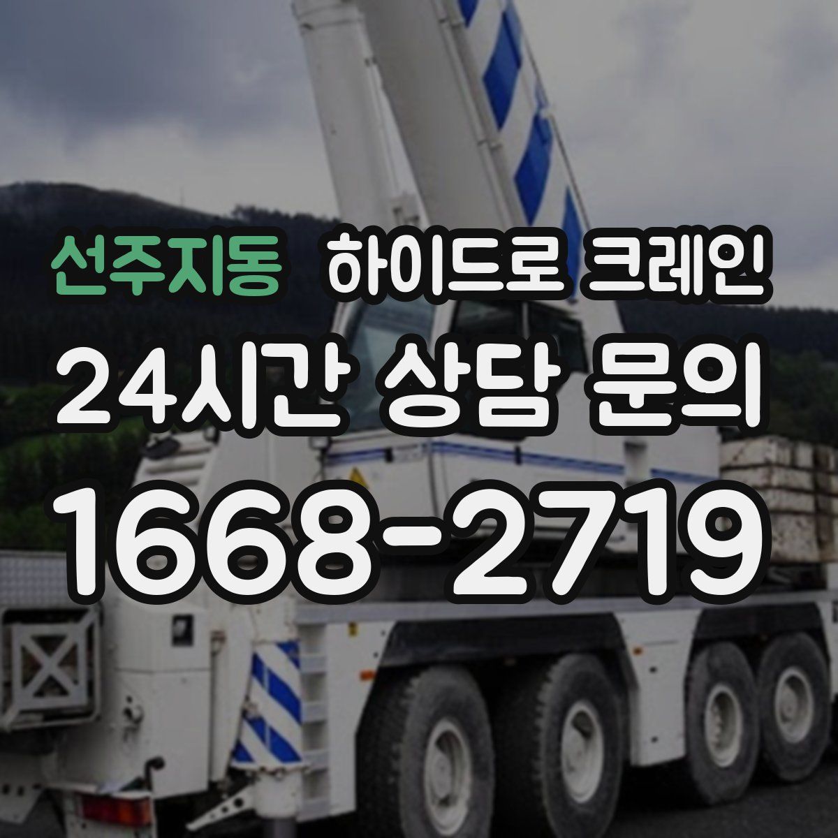 선주지동 하이드로 크레인