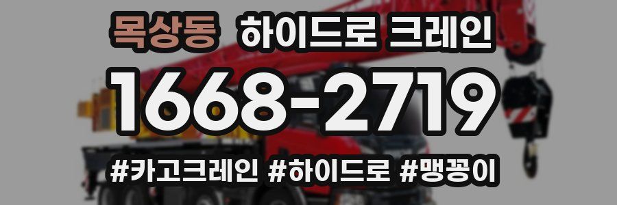 목상동 하이드로 크레인