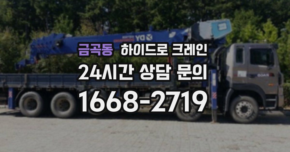 금곡동 하이드로 크레인