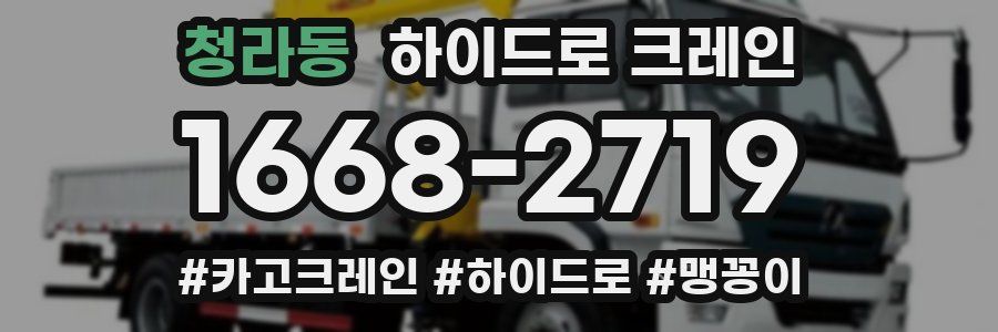 청라동 하이드로 크레인