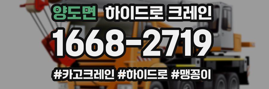 양도면 하이드로 크레인